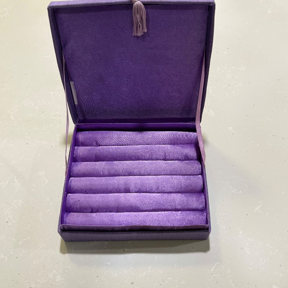 Beaded Satin Ring Box